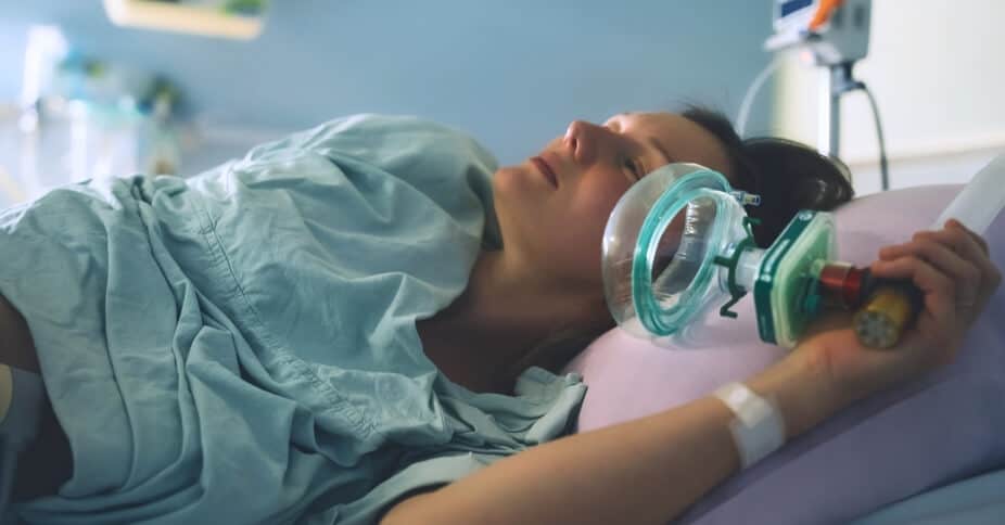 Benefit of nitrous oxide during labor